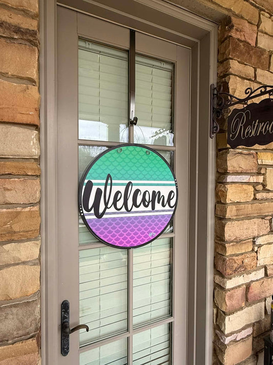 Mermaid Welcome Door Hanger