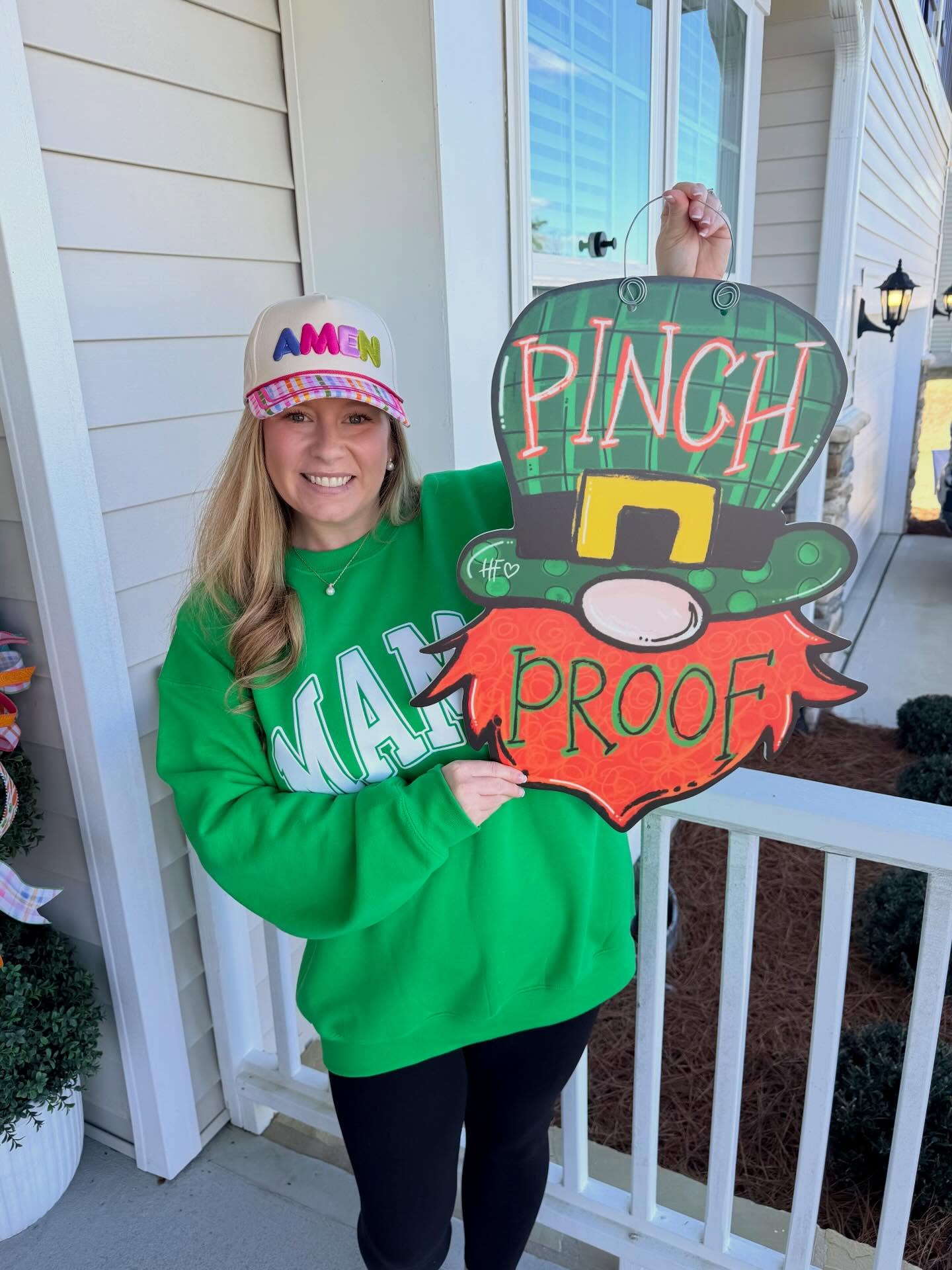 Pinch Proof St.Patrick's Day Door Hanger