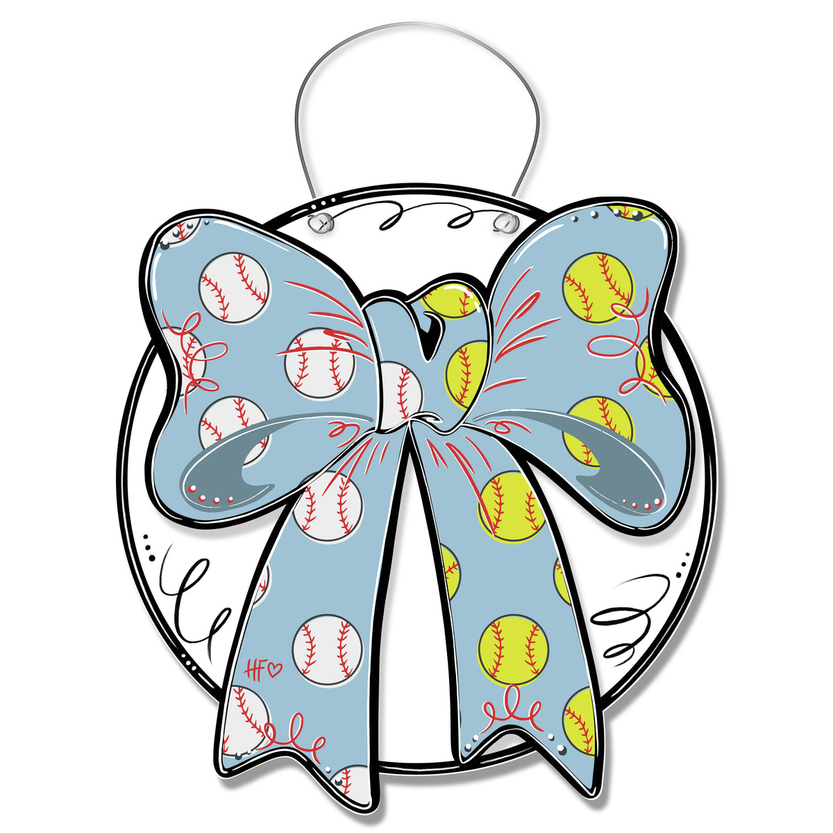 Baseball & Softball Door Hanger