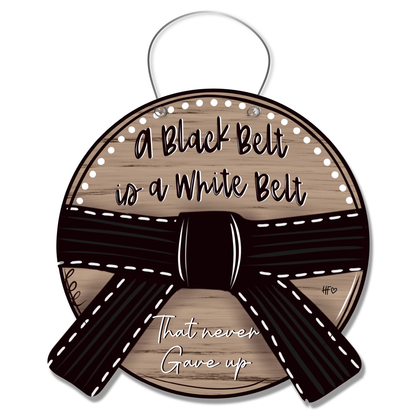 Black Belt Door Hanger