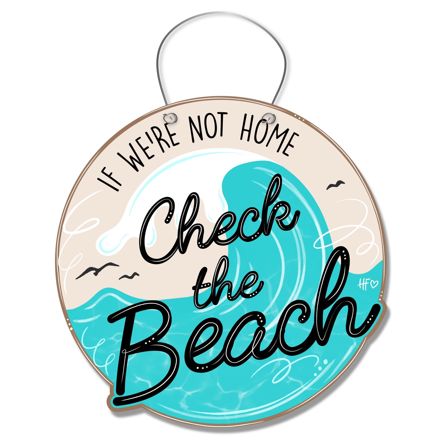 Check the Beach Door Hanger
