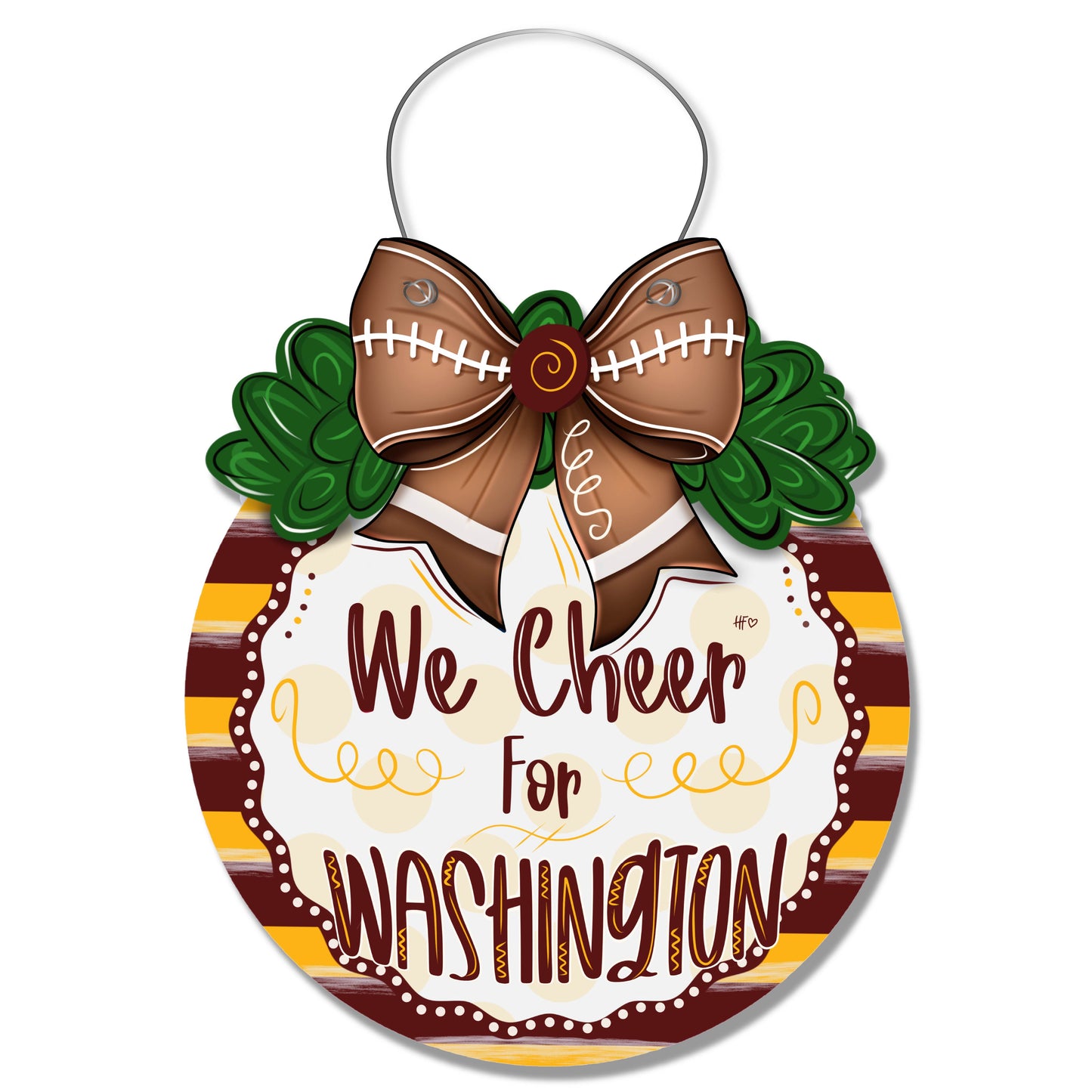 Cheer for Washington Door Hanger