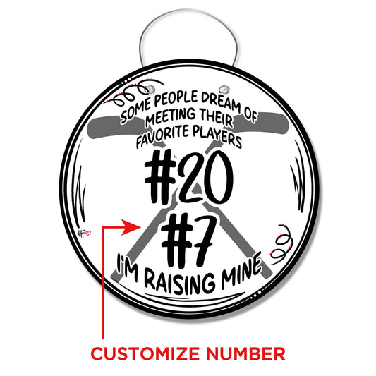 Hockey Favorite Player (CUSTOM) Door Hanger