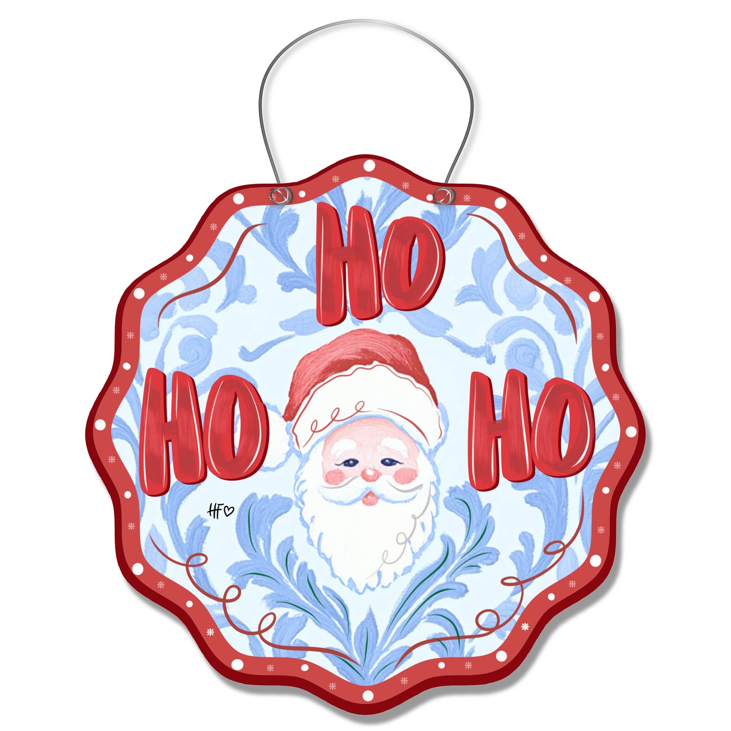 Ho, Ho, Ho Santa Door Hanger