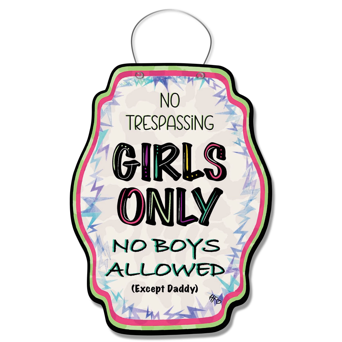 No Boys Allowed (Girls Room) Door Hanger