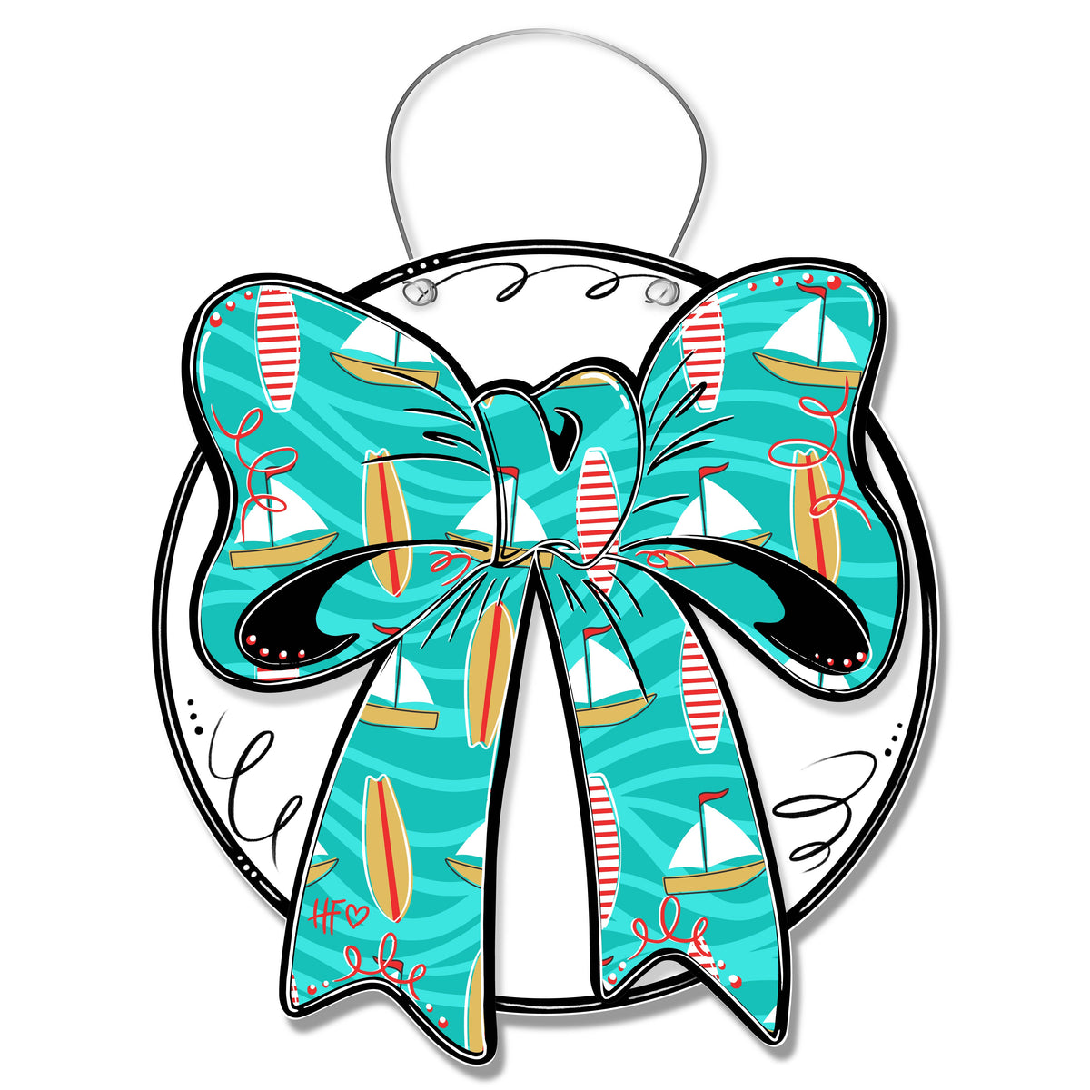 Surfing & Sailing Bow Door Hanger