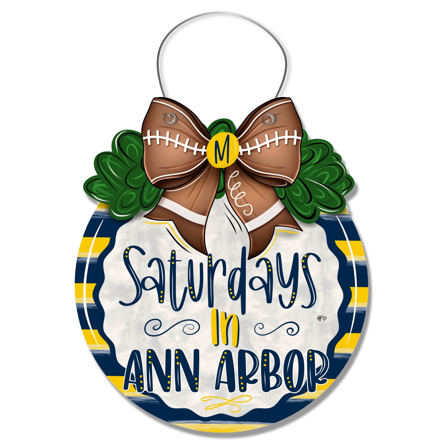 Saturdays in Ann Arbor Door Hanger