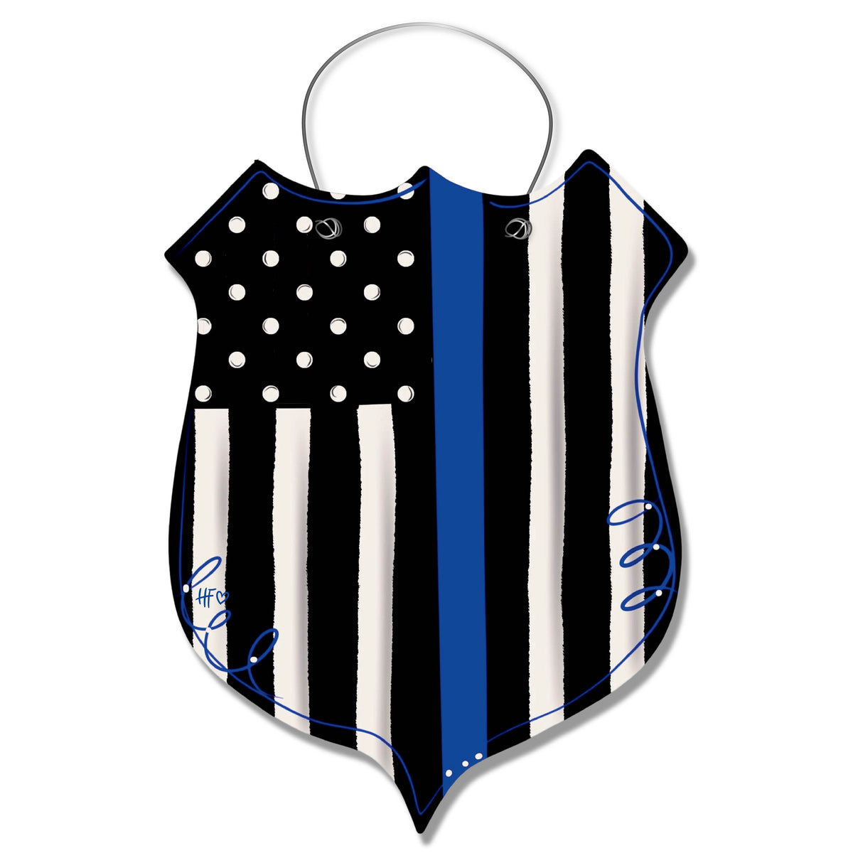 Thin Blue Line Door Hanger