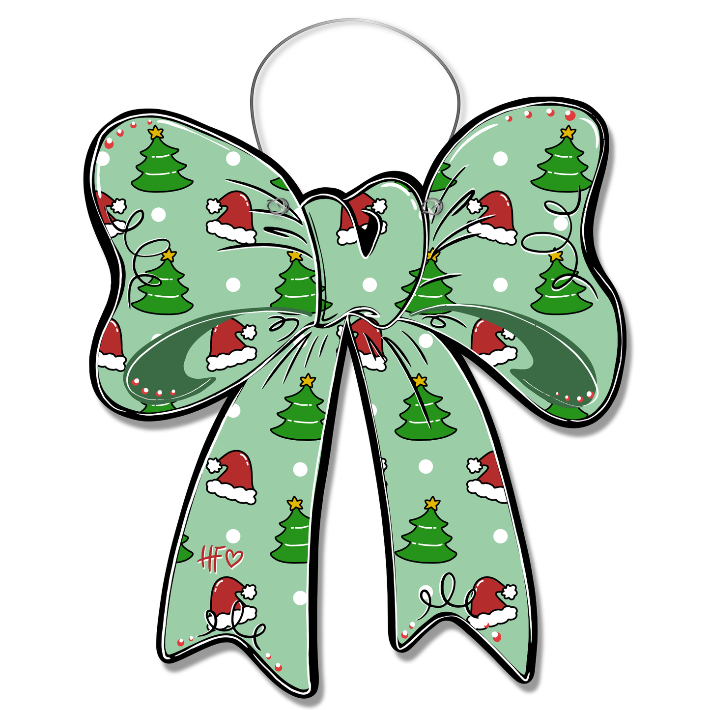 Christmas Bow Door Hanger