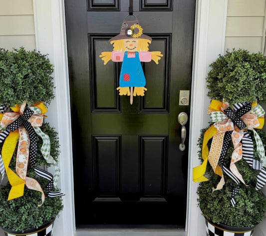 Patty the Scarecrow Fall Door Hanger