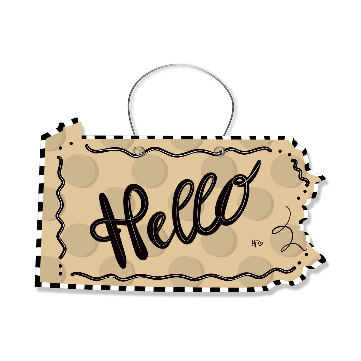 Dots Pennsylvania Door Hanger