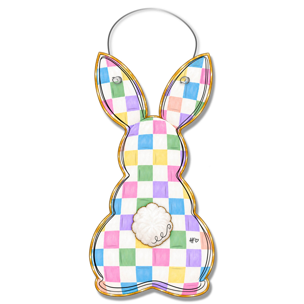 Subtle and Colorful Door Hanger