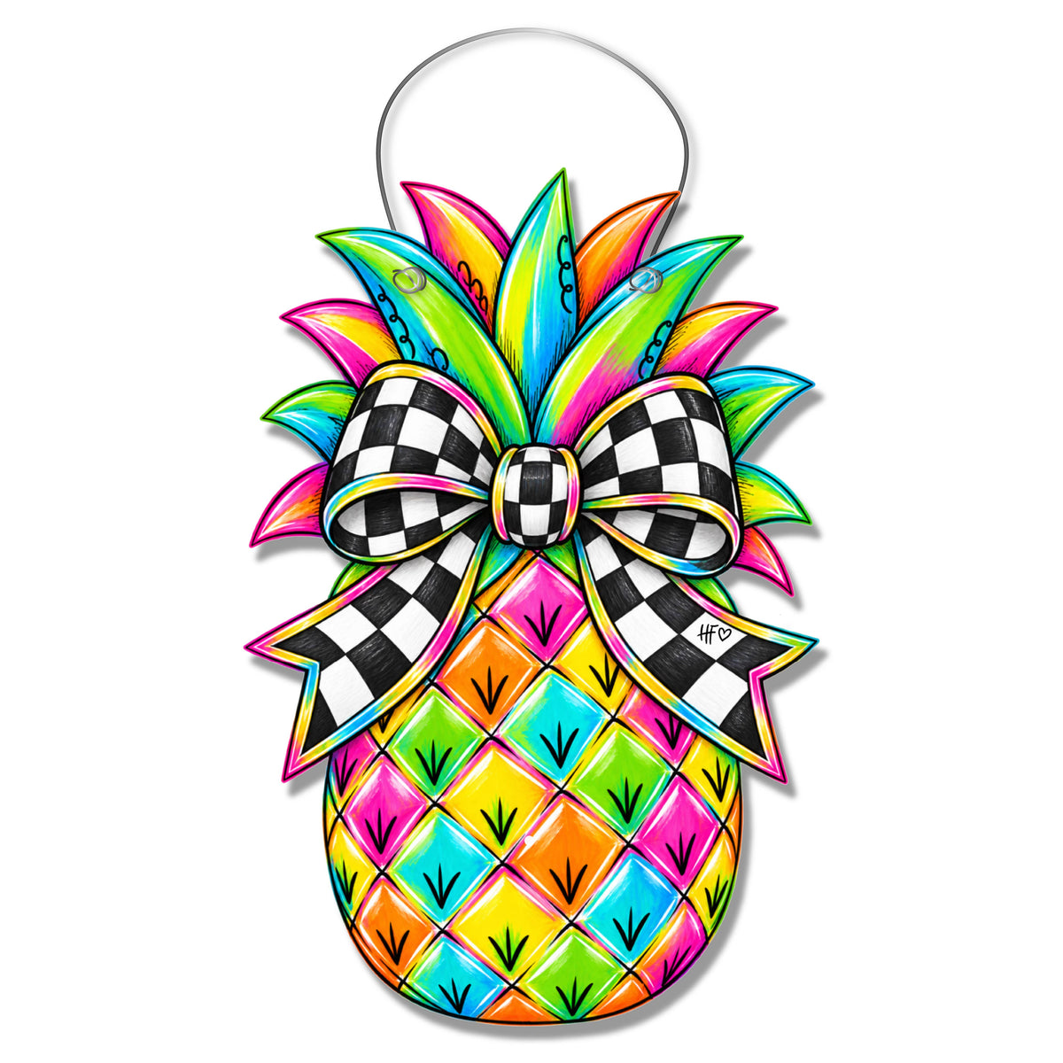 Tropical Pineapple Door Hanger