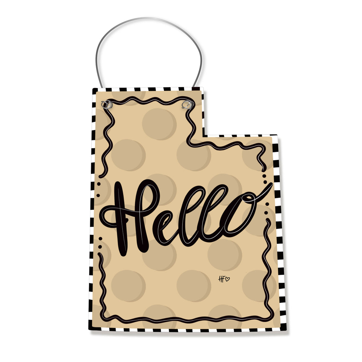 Dots Utah Door Hanger