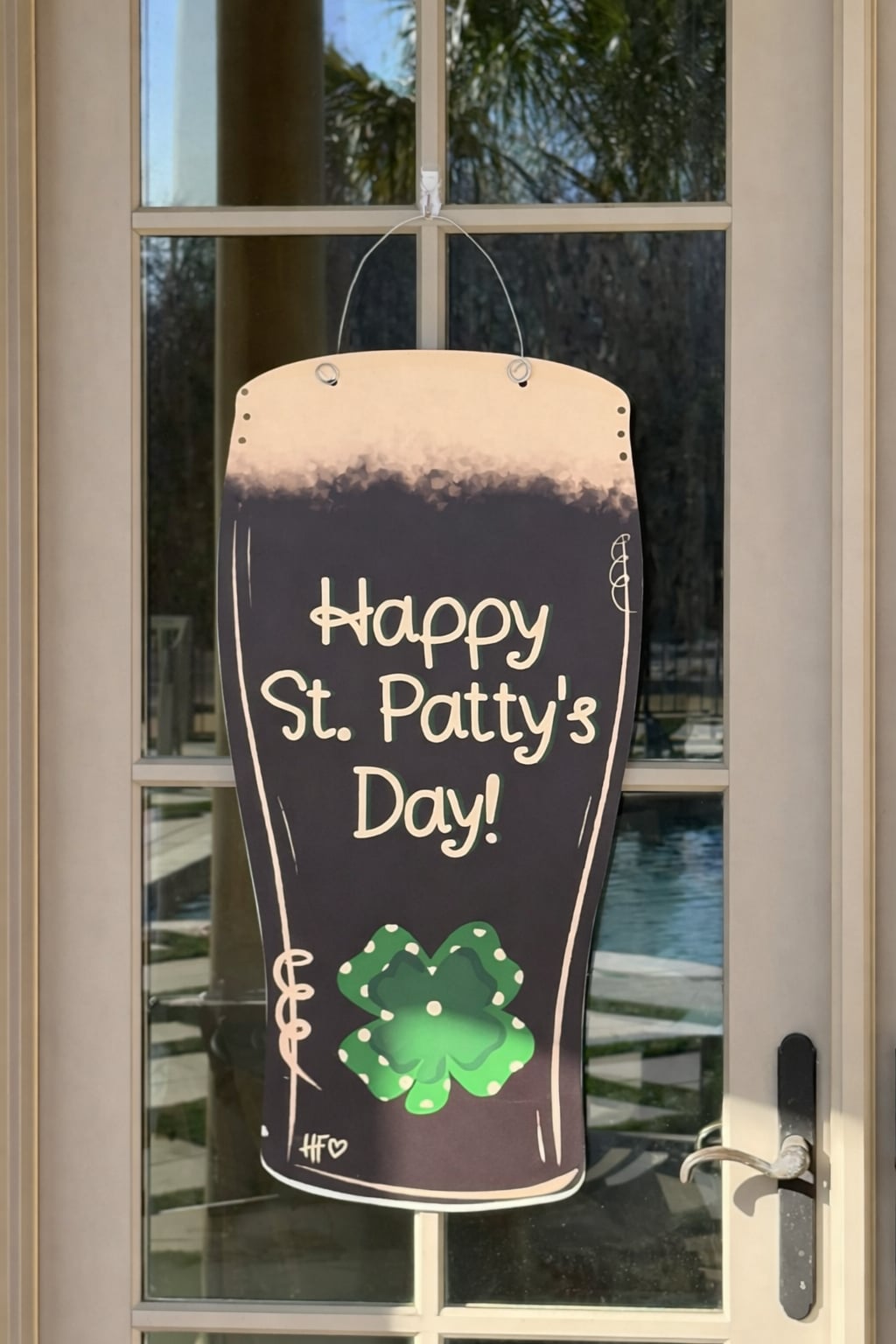 Dark Beer St.Patrick's Day Door Hanger
