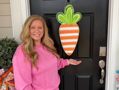 Cute Carrot Door Hanger