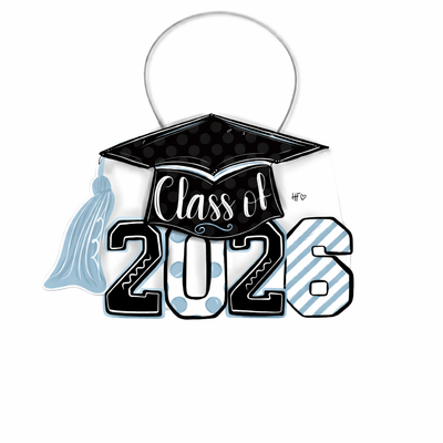 Class of 2026 (Light Blue) Door Hanger
