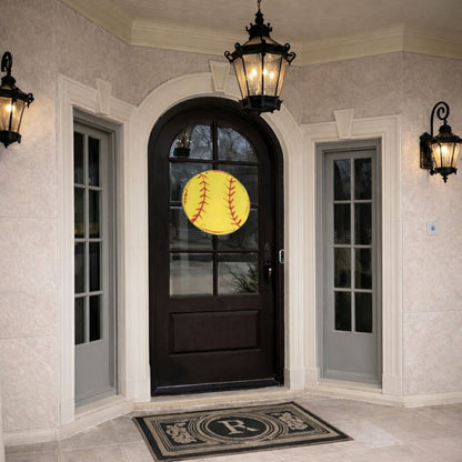 Softball Door Hanger