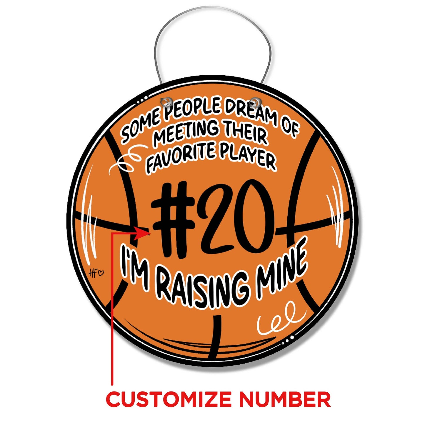 Basketball Favorite Player (CUSTOM) Door Hanger