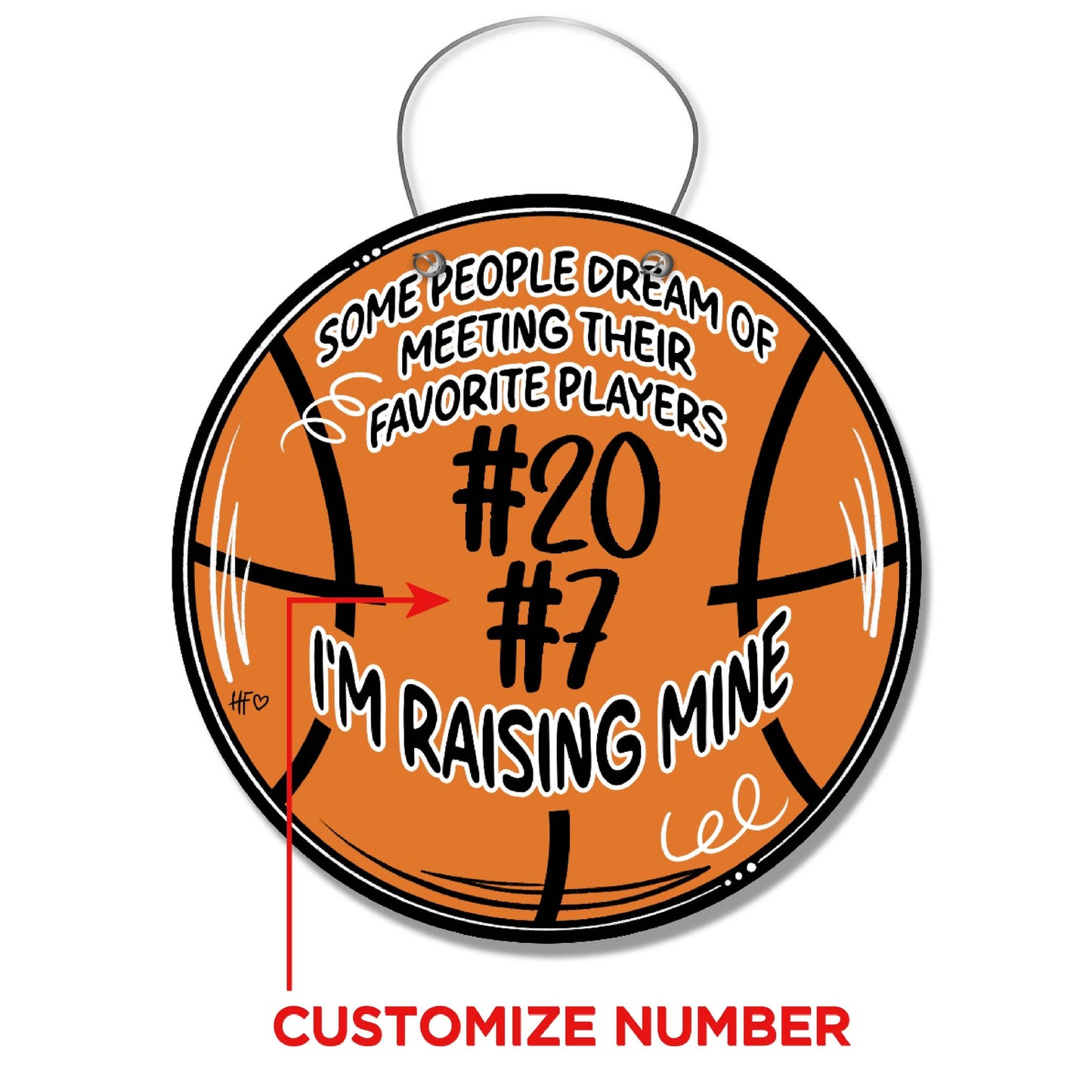 Basketball Favorite Player (CUSTOM) Door Hanger