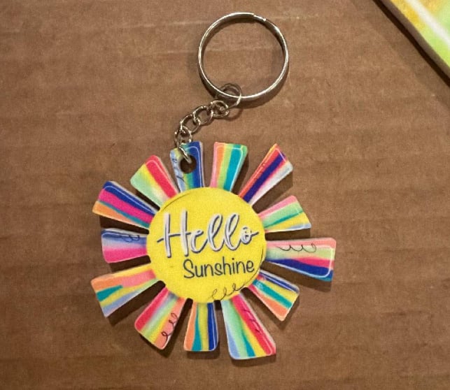 Hello Sunshine Keychain