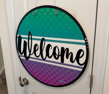 Mermaid Welcome Door Hanger