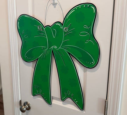 St. Patrick's Day Bow Door Hanger