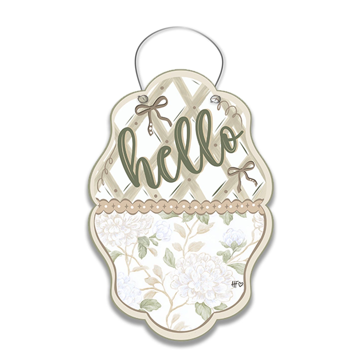 A Nuetral Novelty Door Hanger