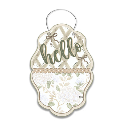 A Nuetral Novelty Door Hanger