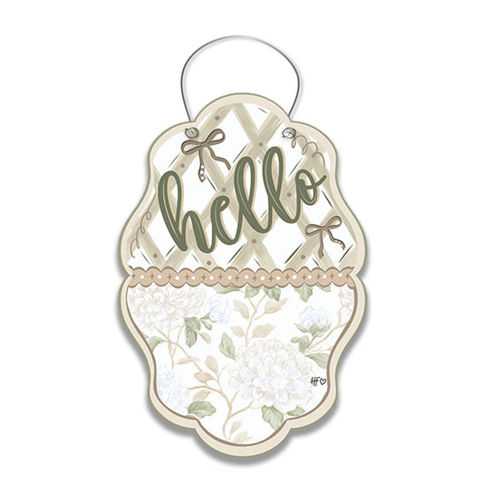 A Nuetral Novelty Door Hanger