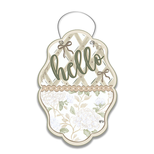 A Nuetral Novelty Door Hanger