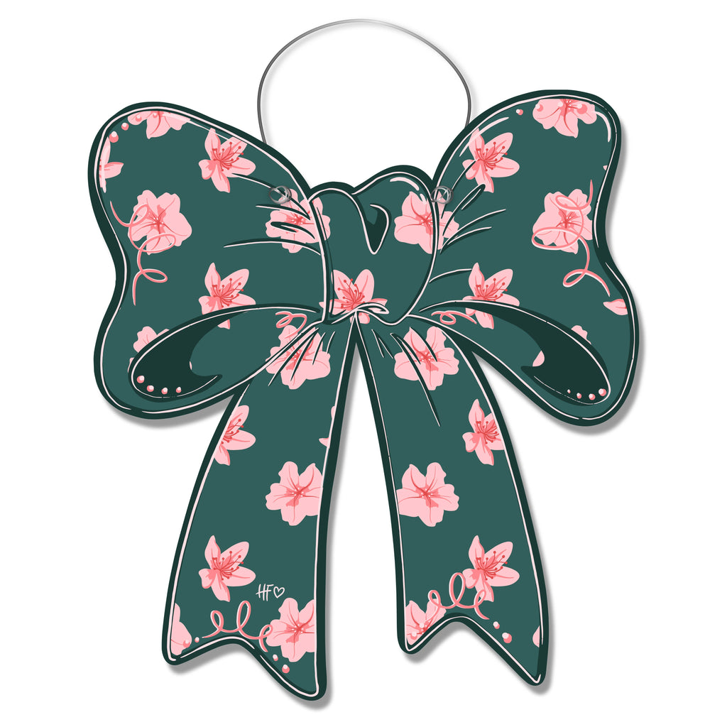 Azalea Bow Door Hanger