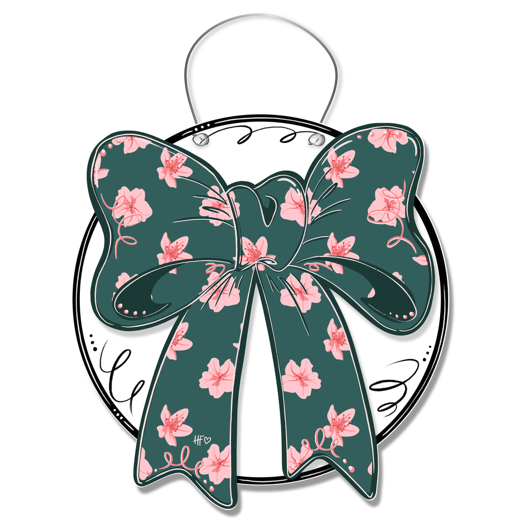 Azalea Bow Door Hanger