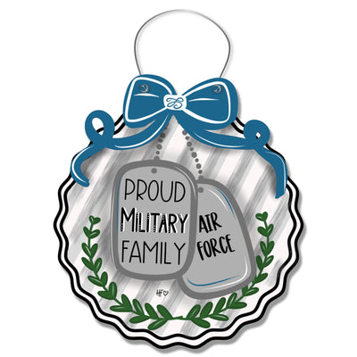 Air Force Dog Tags Door Hanger