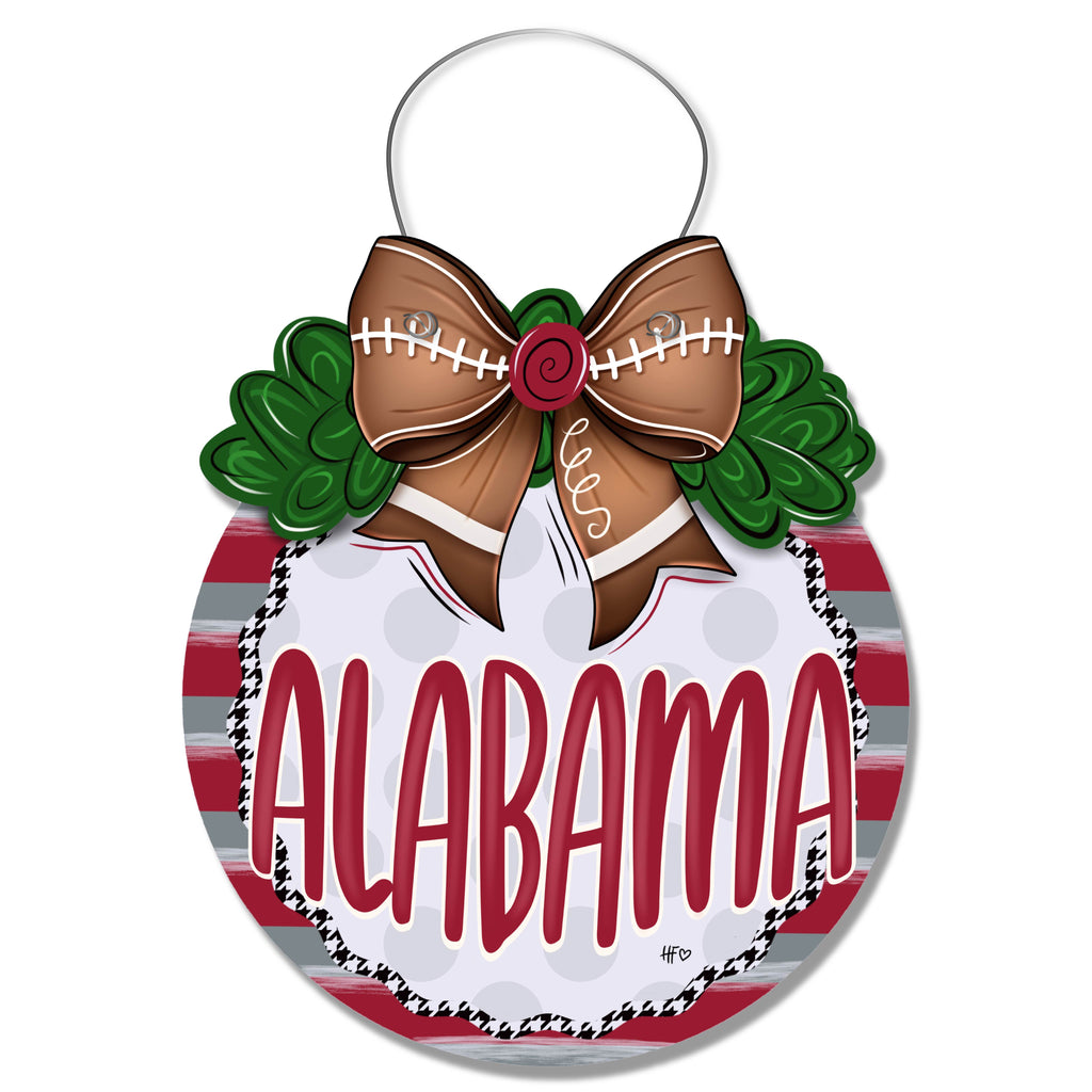 Alabama Sports Bow Door Hanger