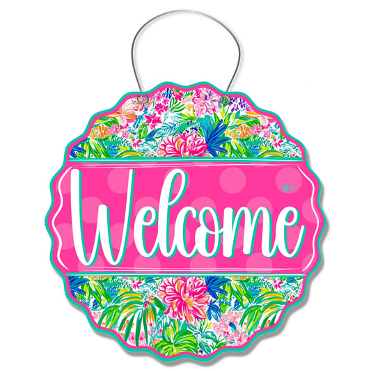 An Island Welcome Door Hanger
