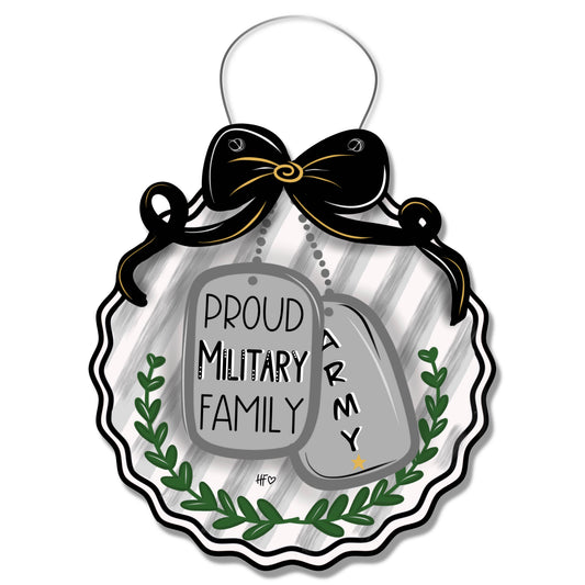 Army Dog Tags Door Hanger