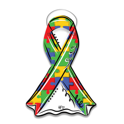 Autism Ribbon Door Hanger