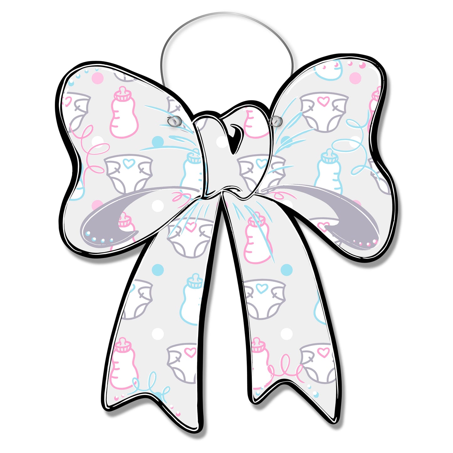 Baby Shower Bow Door Hanger
