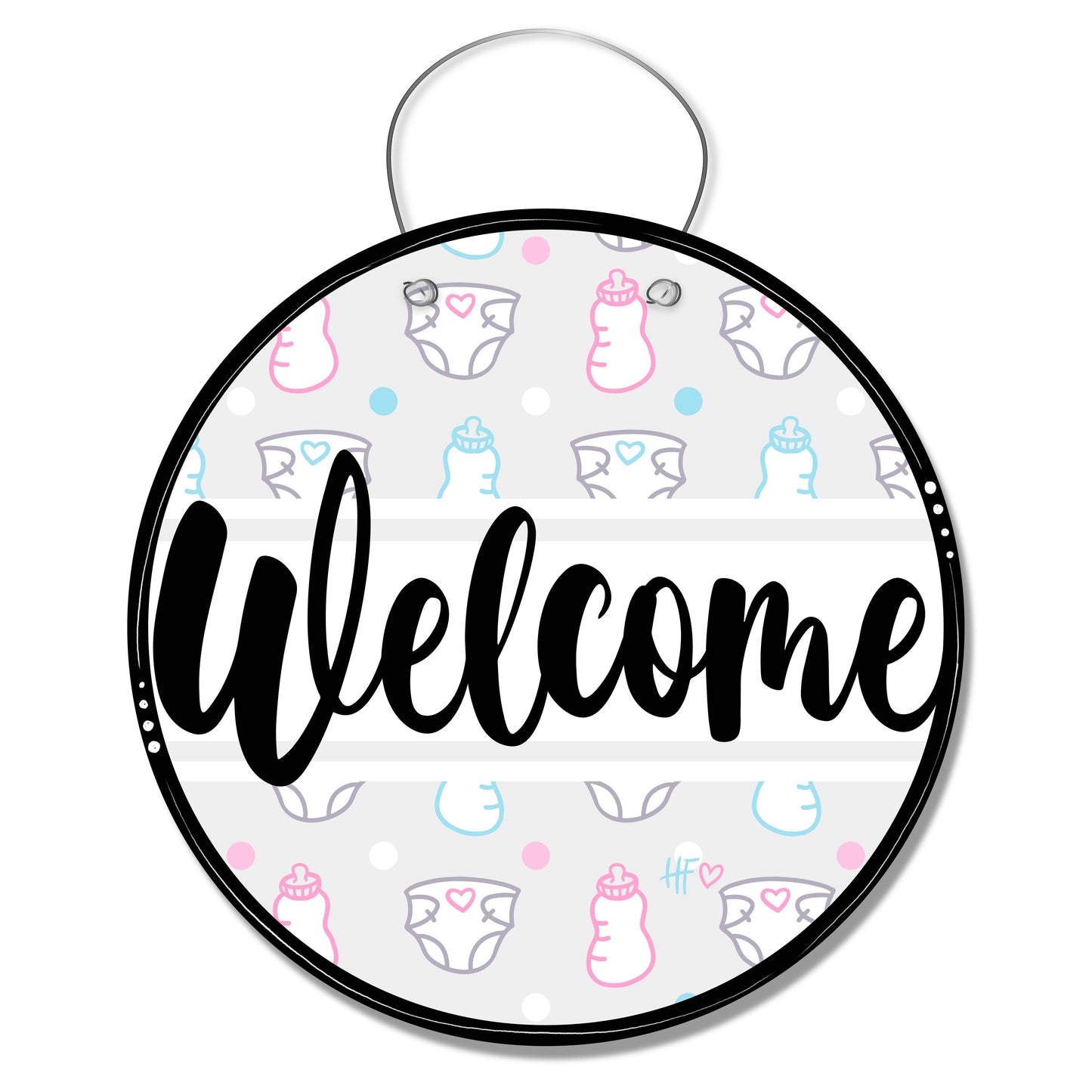 Baby Shower Welcome Board Door Hanger