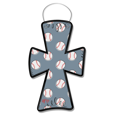 Baseball Cross Door Hanger