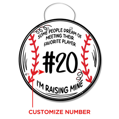 Baseball Favorite Player (CUSTOM) Door Hanger