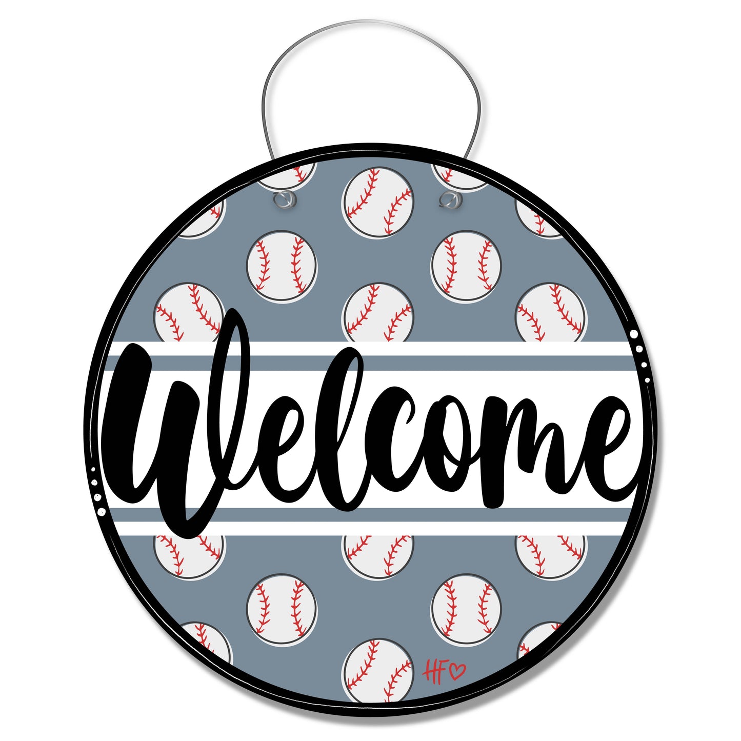 Baseball Welcome Door Hanger