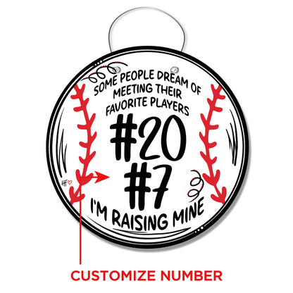 Baseball Favorite Player (CUSTOM) Door Hanger