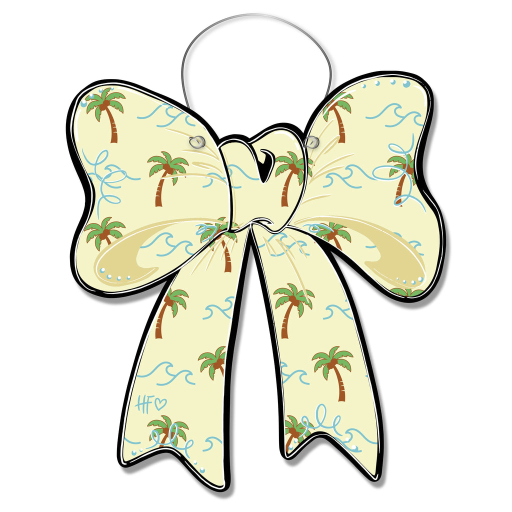 Beach Pattern Bow Door Hanger