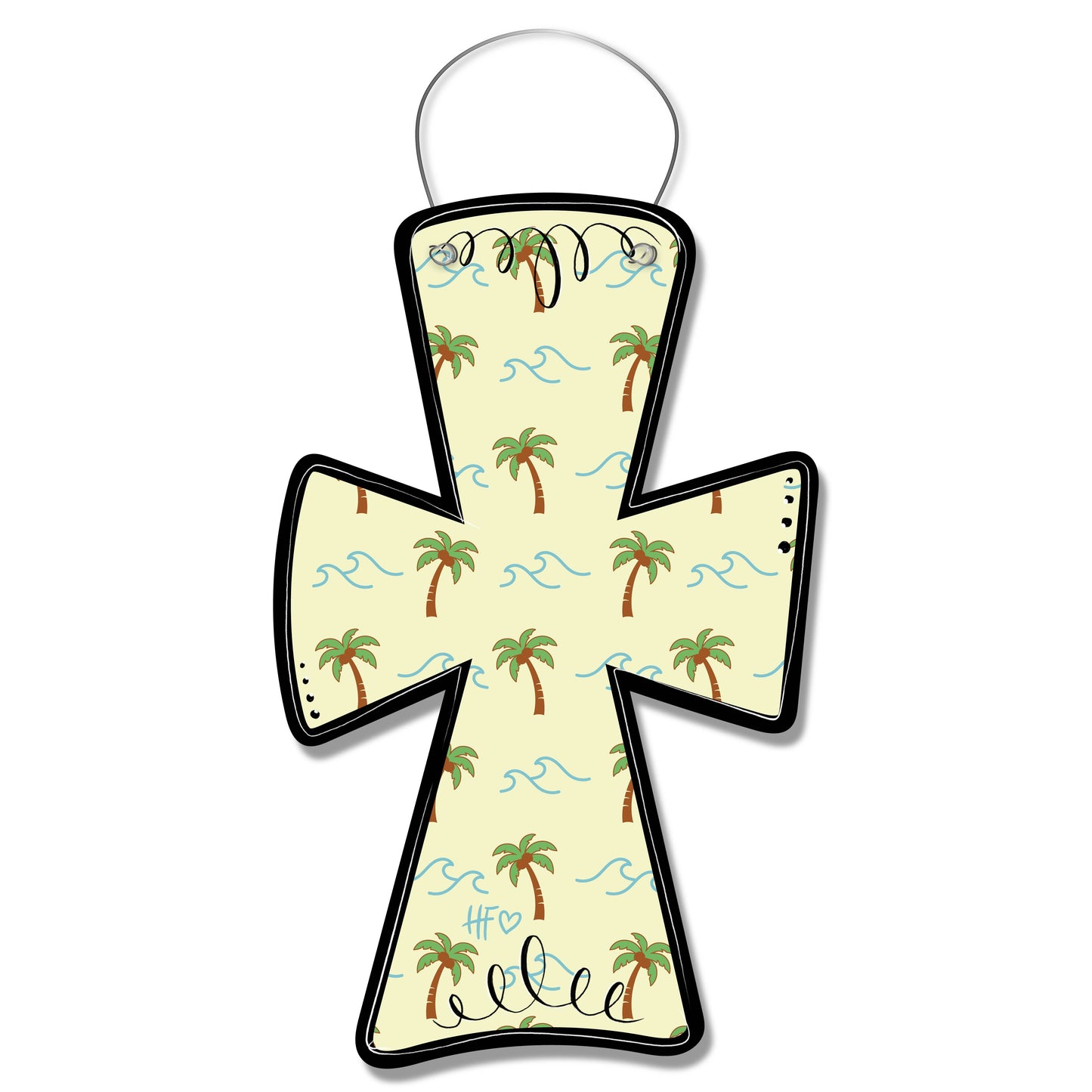 Beach Pattern Cross Door Hanger