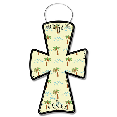 Beach Pattern Cross Door Hanger