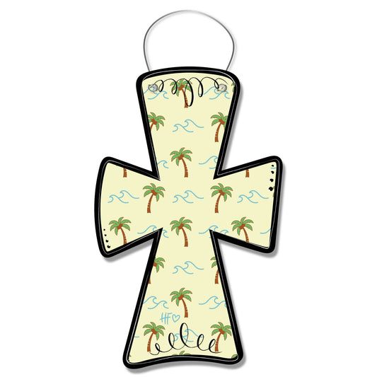 Beach Pattern Cross Door Hanger