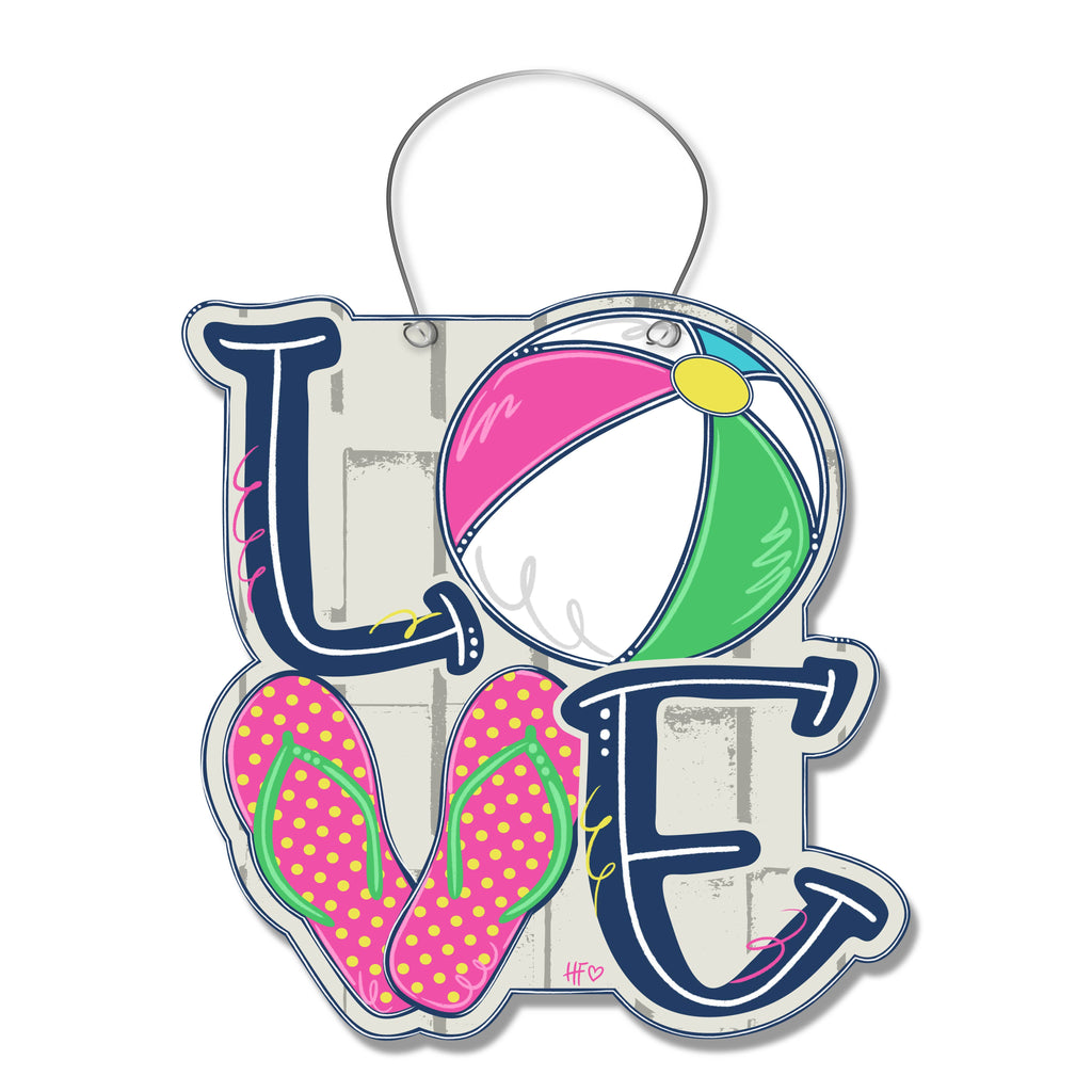 Beach Love Door Hanger