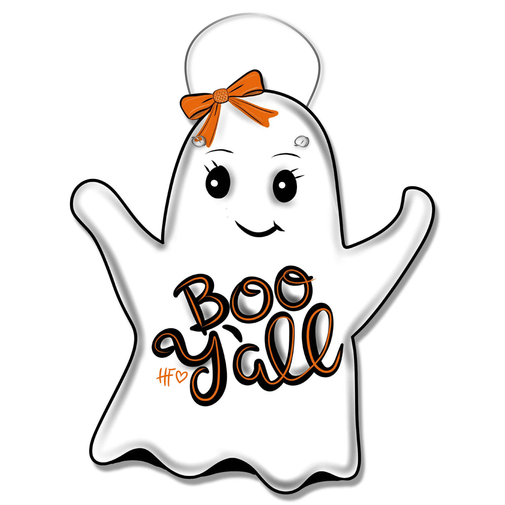 BOO Y'all Halloween Ghost Door Hanger